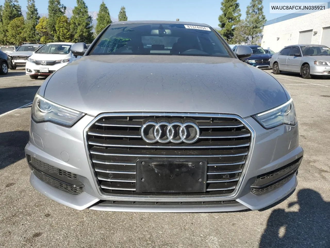 2018 Audi A6 Premium VIN: WAUC8AFCXJN035921 Lot: 81374494