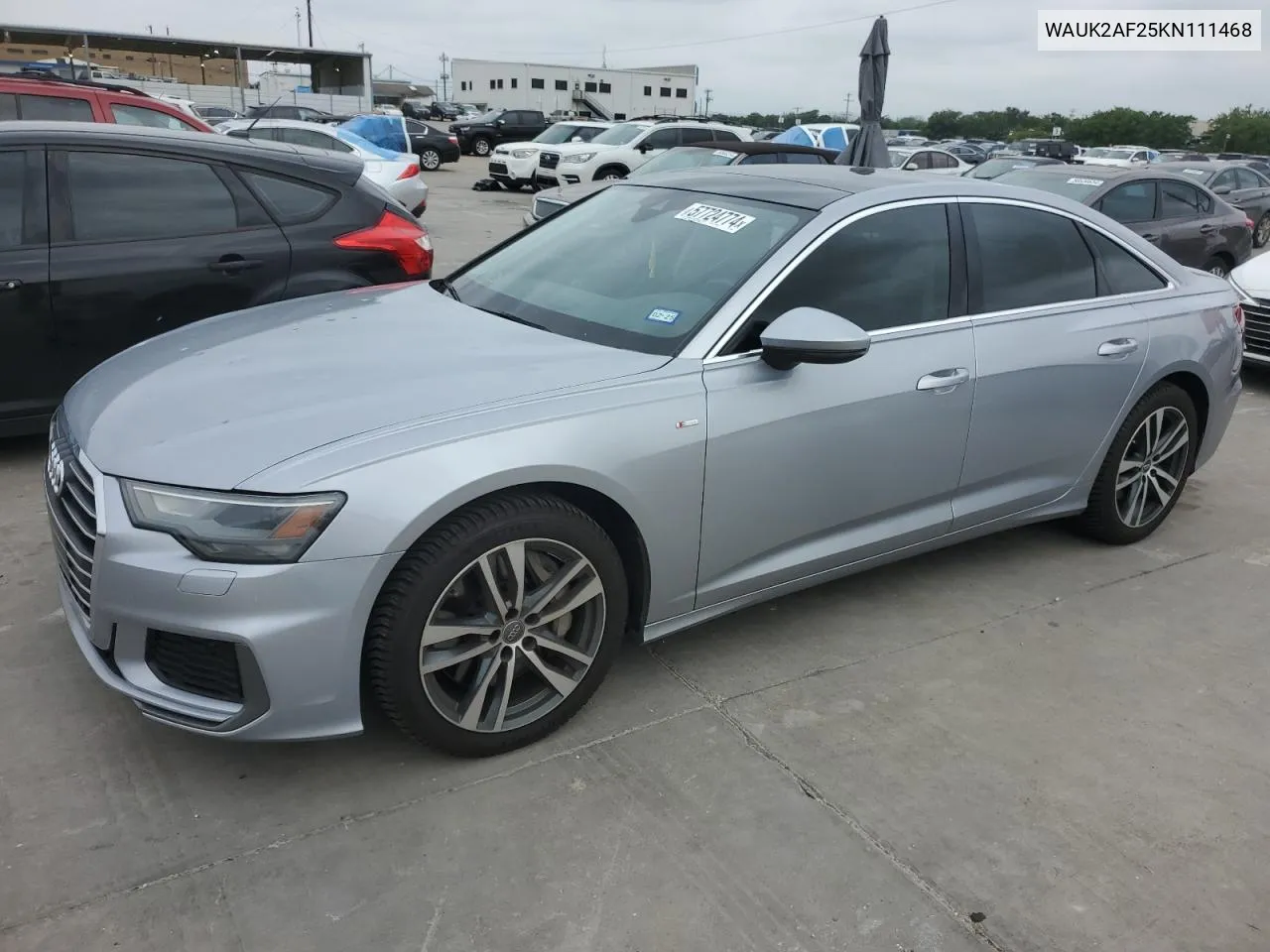 2019 Audi A6 Premium VIN: WAUK2AF25KN111468 Lot: 57724774