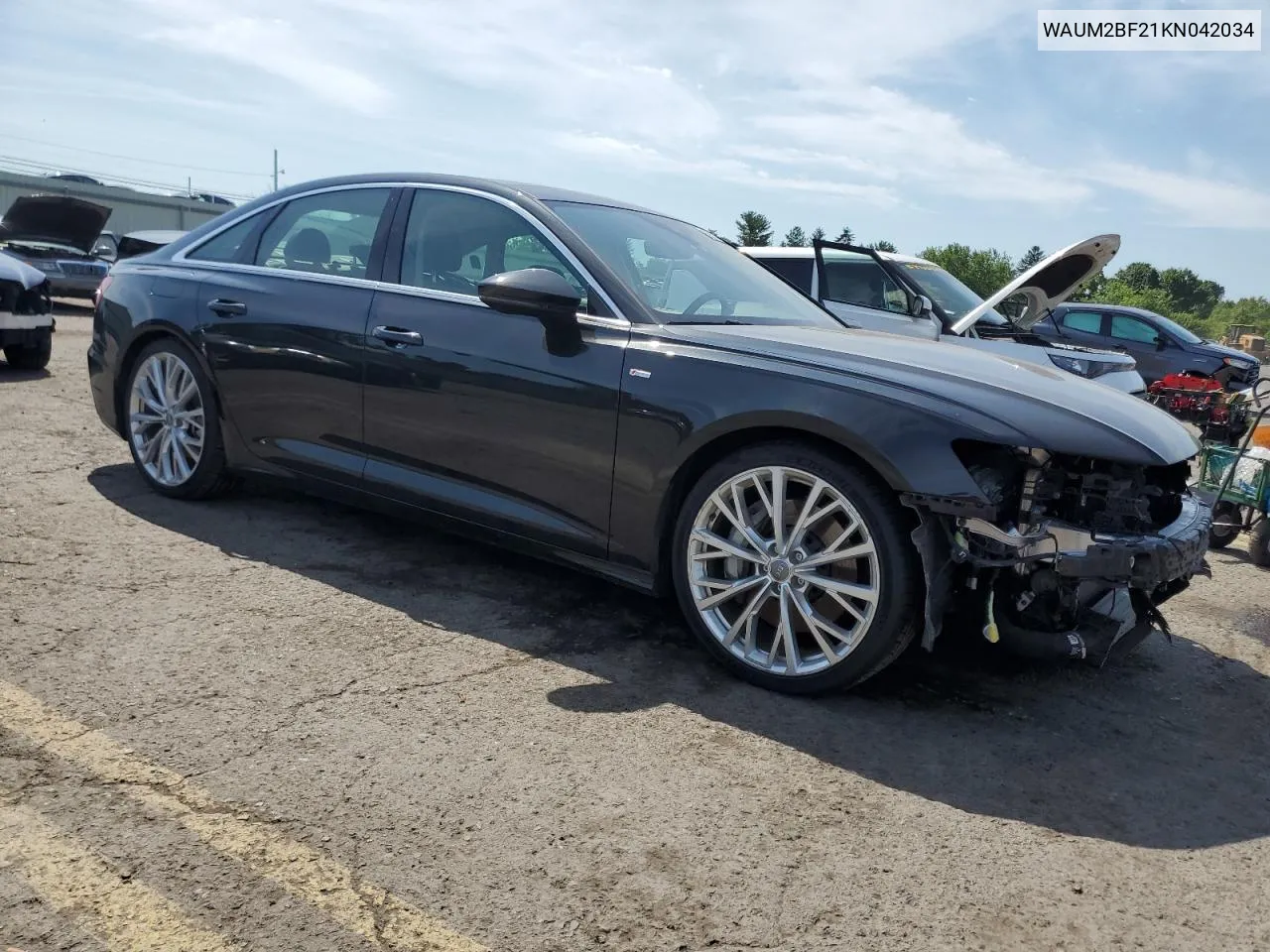 2019 Audi A6 Prestige VIN: WAUM2BF21KN042034 Lot: 59243584