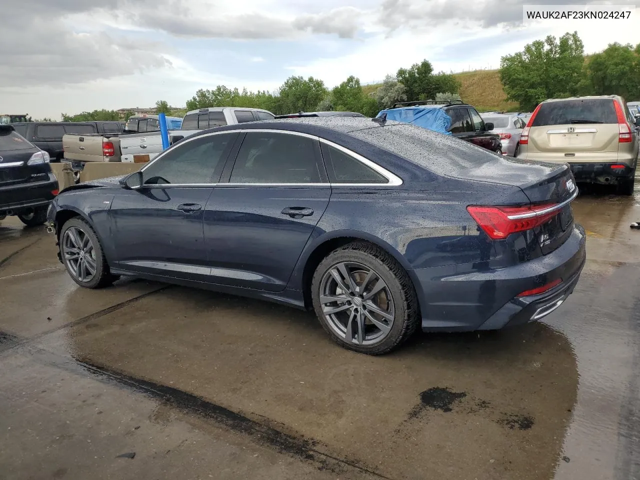 2019 Audi A6 Premium VIN: WAUK2AF23KN024247 Lot: 59997054