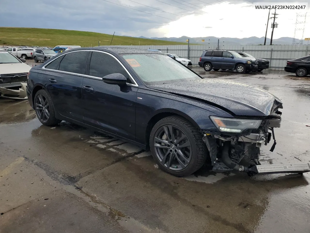 2019 Audi A6 Premium VIN: WAUK2AF23KN024247 Lot: 59997054