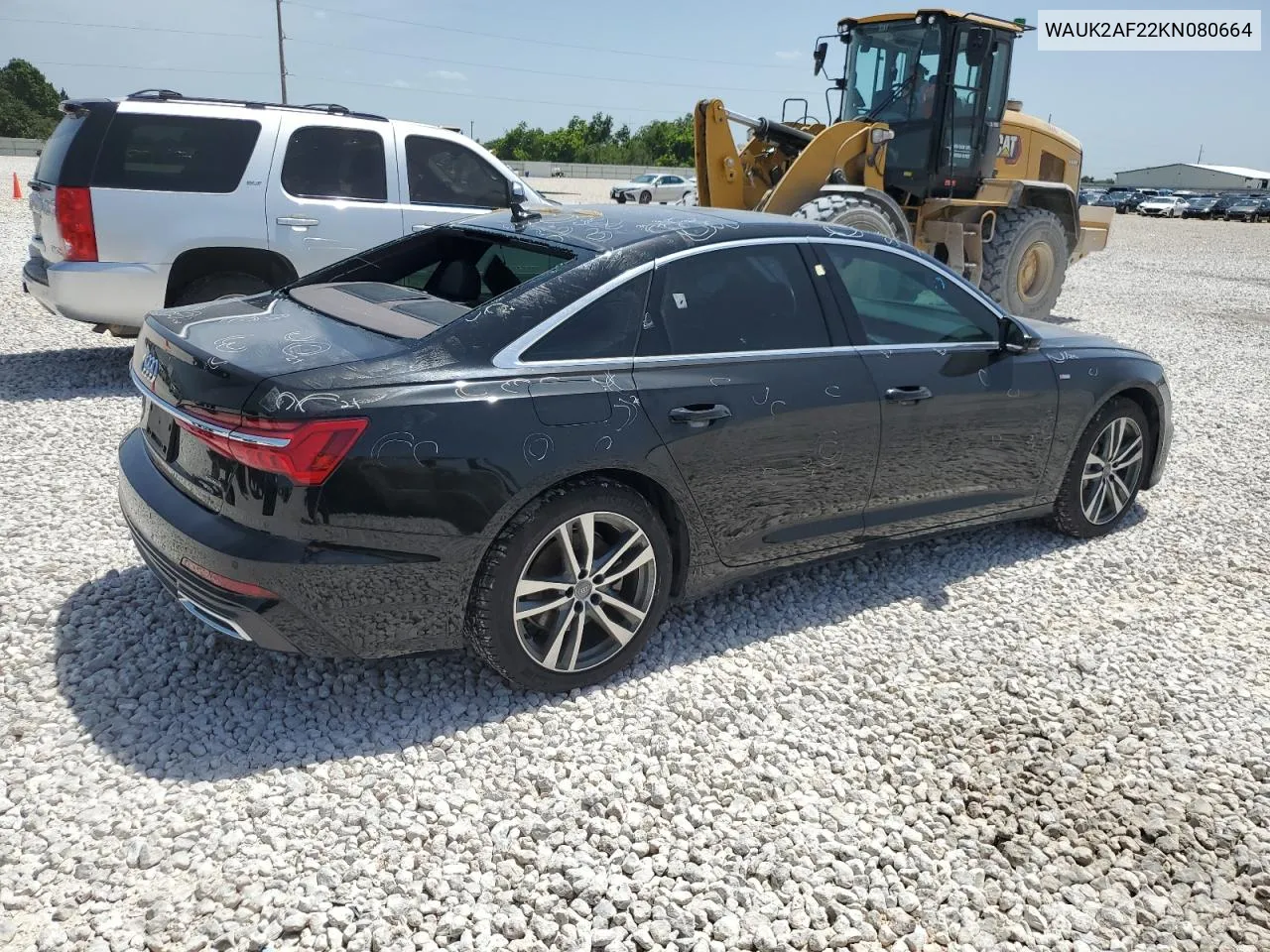 2019 Audi A6 Premium VIN: WAUK2AF22KN080664 Lot: 60656594