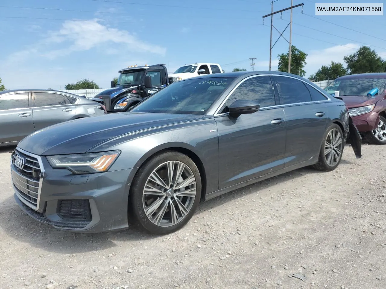 2019 Audi A6 Prestige VIN: WAUM2AF24KN071568 Lot: 66781634