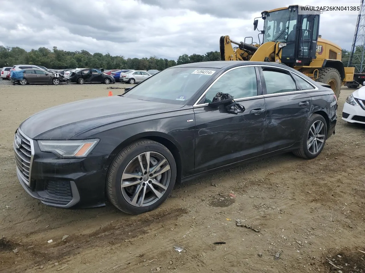 2019 Audi A6 Premium Plus VIN: WAUL2AF26KN041385 Lot: 71394314