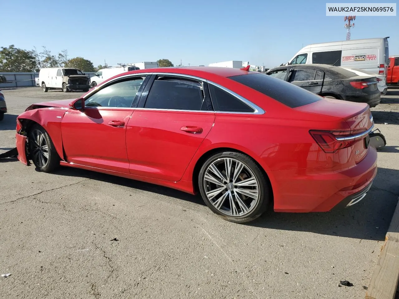 2019 Audi A6 Premium VIN: WAUK2AF25KN069576 Lot: 75137094