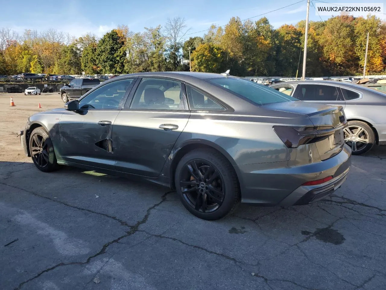 2019 Audi A6 Premium VIN: WAUK2AF22KN105692 Lot: 75310904