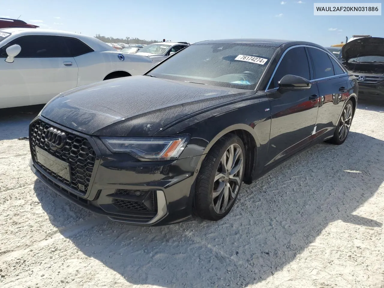 2019 Audi A6 Premium Plus VIN: WAUL2AF20KN031886 Lot: 76174274