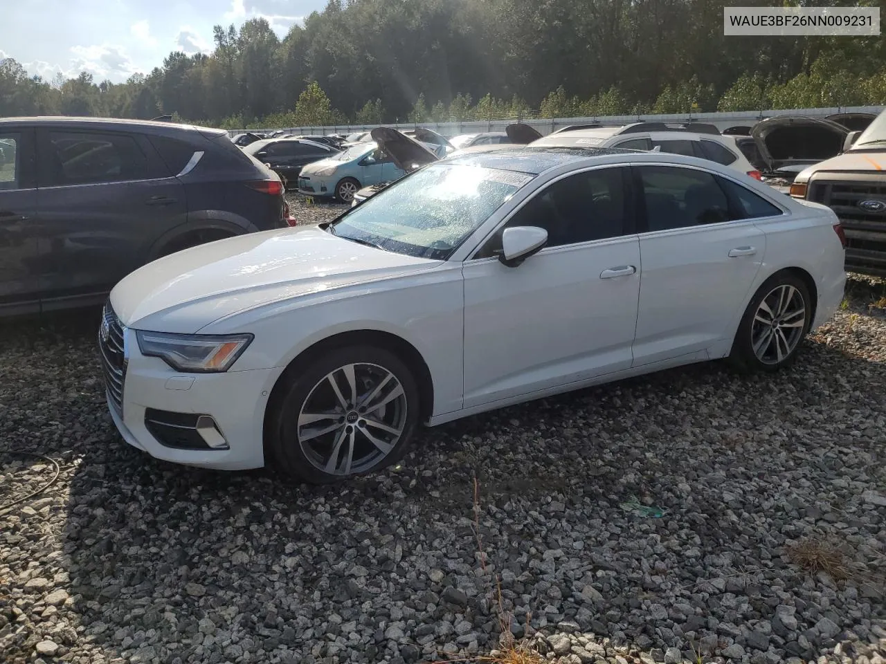 2022 Audi A6 Premium Plus VIN: WAUE3BF26NN009231 Lot: 74446084