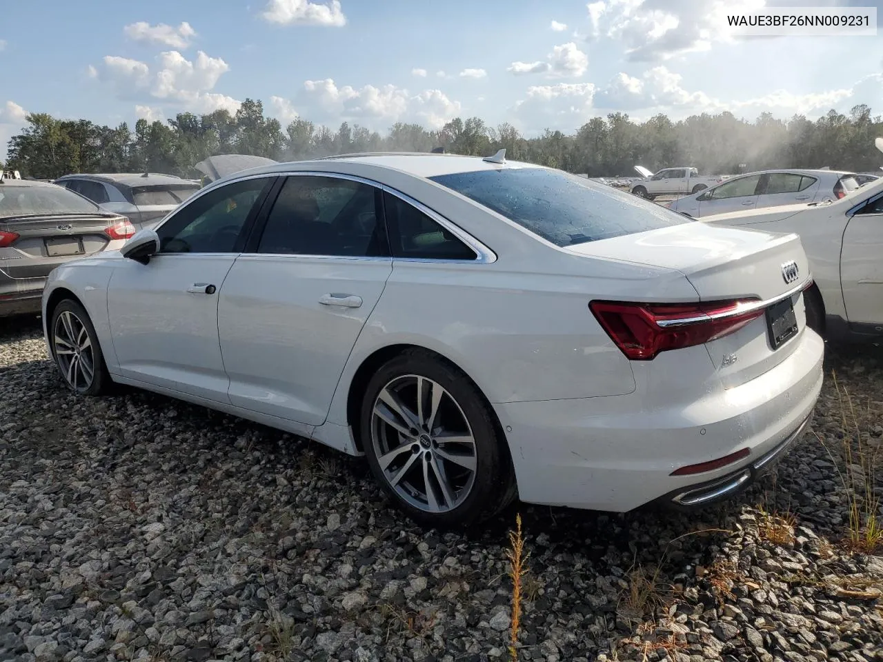 2022 Audi A6 Premium Plus VIN: WAUE3BF26NN009231 Lot: 74446084