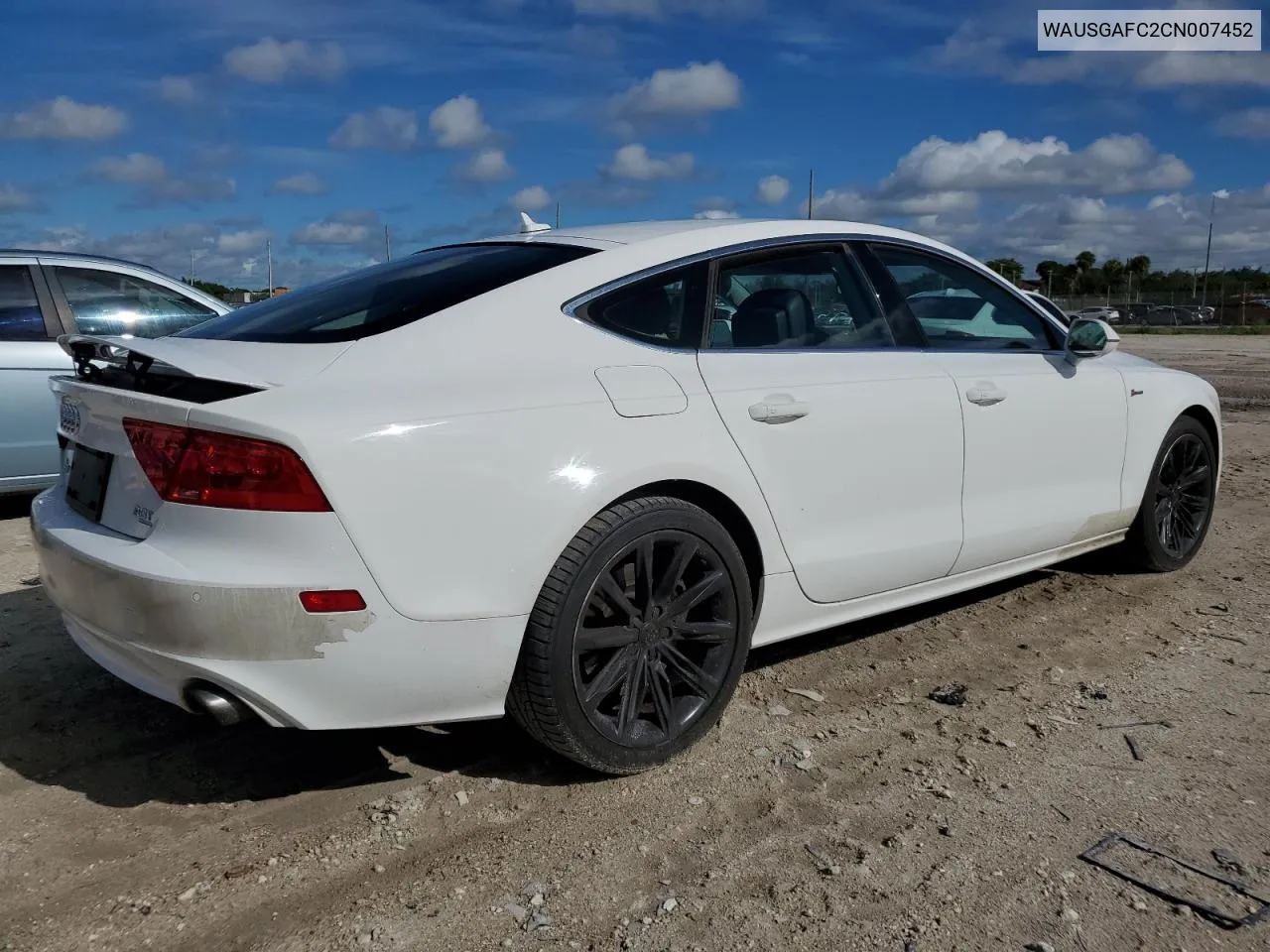 2012 Audi A7 Prestige VIN: WAUSGAFC2CN007452 Lot: 60407334