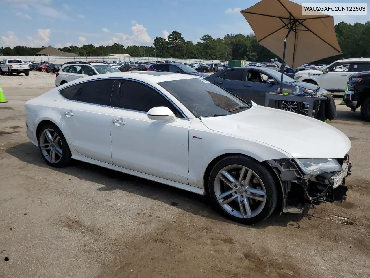 2012 Audi A7 Prestige VIN: WAU2GAFC2CN122603 Lot: 72392774