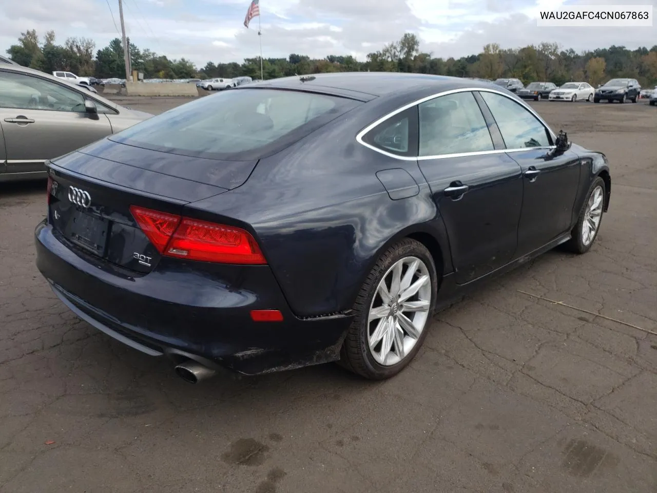 2012 Audi A7 Prestige VIN: WAU2GAFC4CN067863 Lot: 72725954