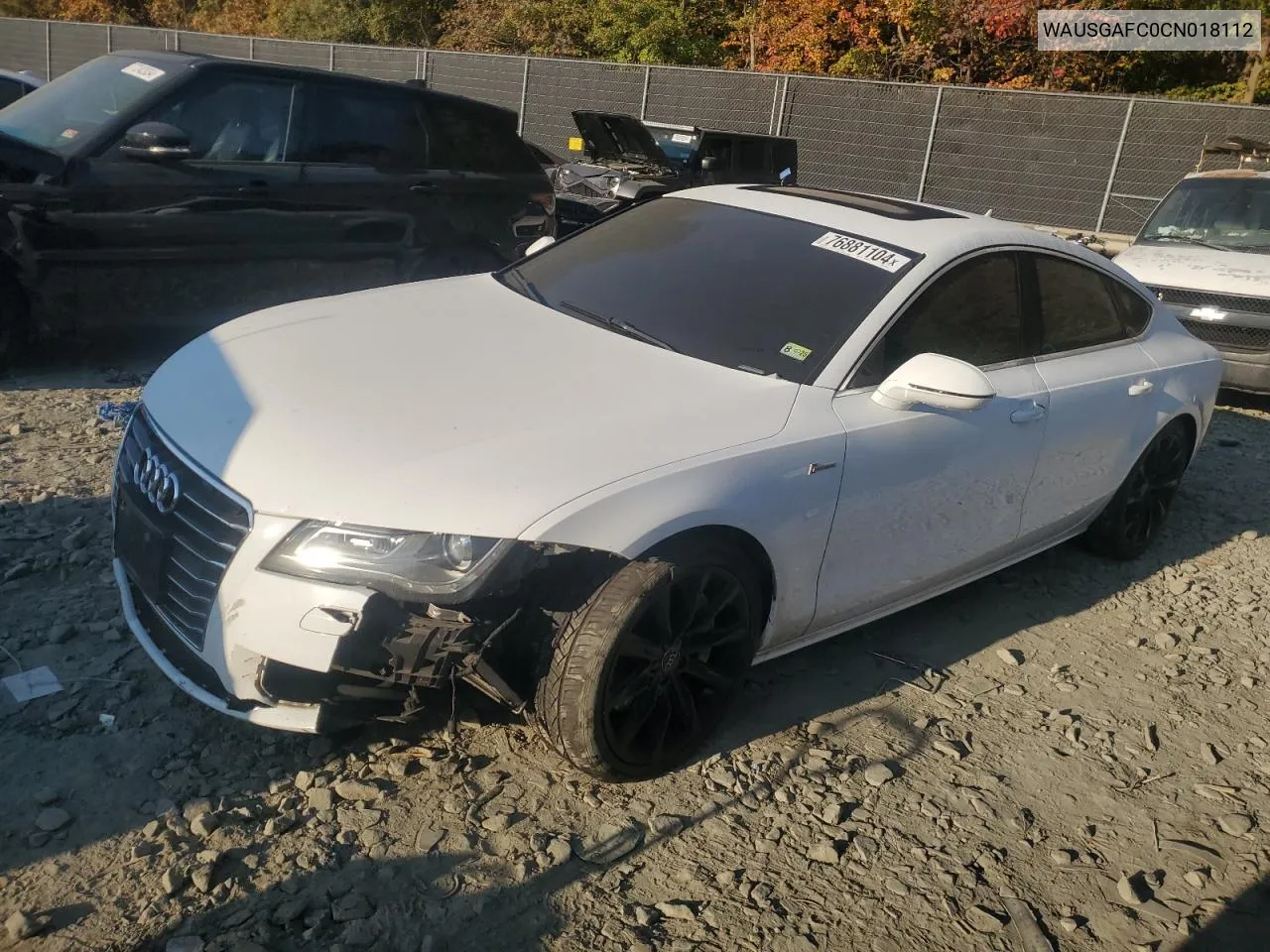 2012 Audi A7 Prestige VIN: WAUSGAFC0CN018112 Lot: 76881104