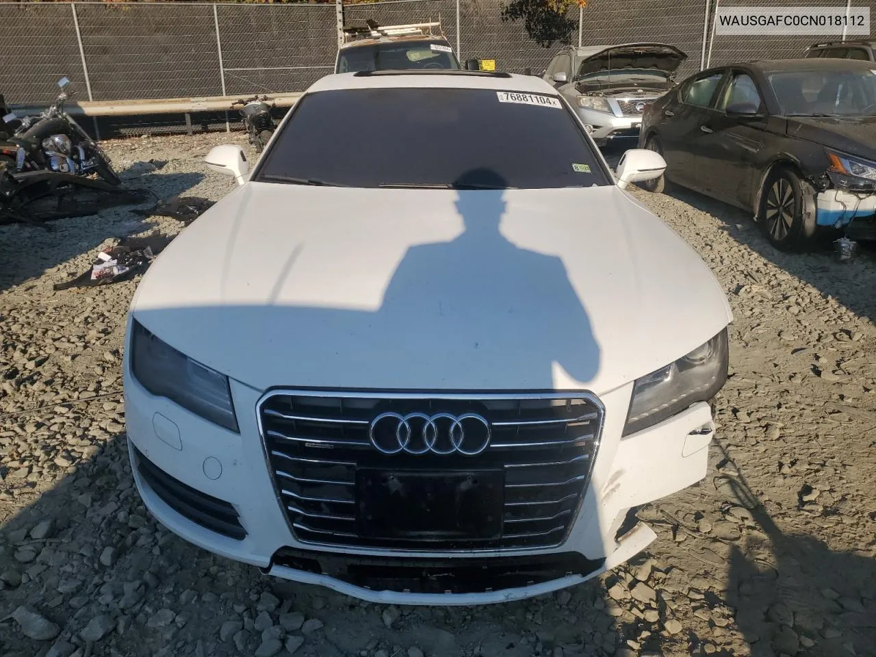 2012 Audi A7 Prestige VIN: WAUSGAFC0CN018112 Lot: 76881104