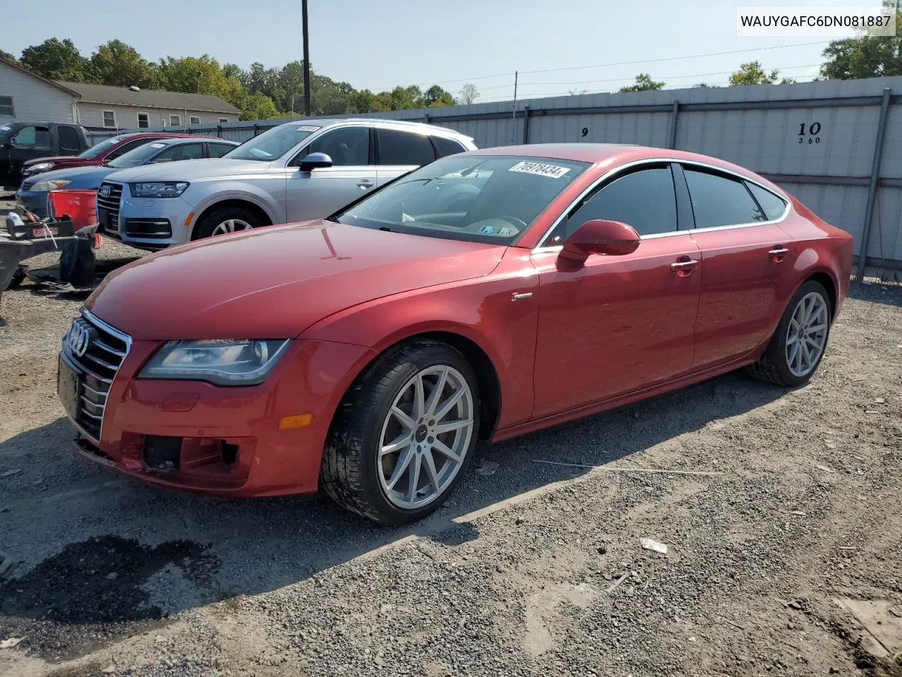 2013 Audi A7 Premium Plus VIN: WAUYGAFC6DN081887 Lot: 70978434