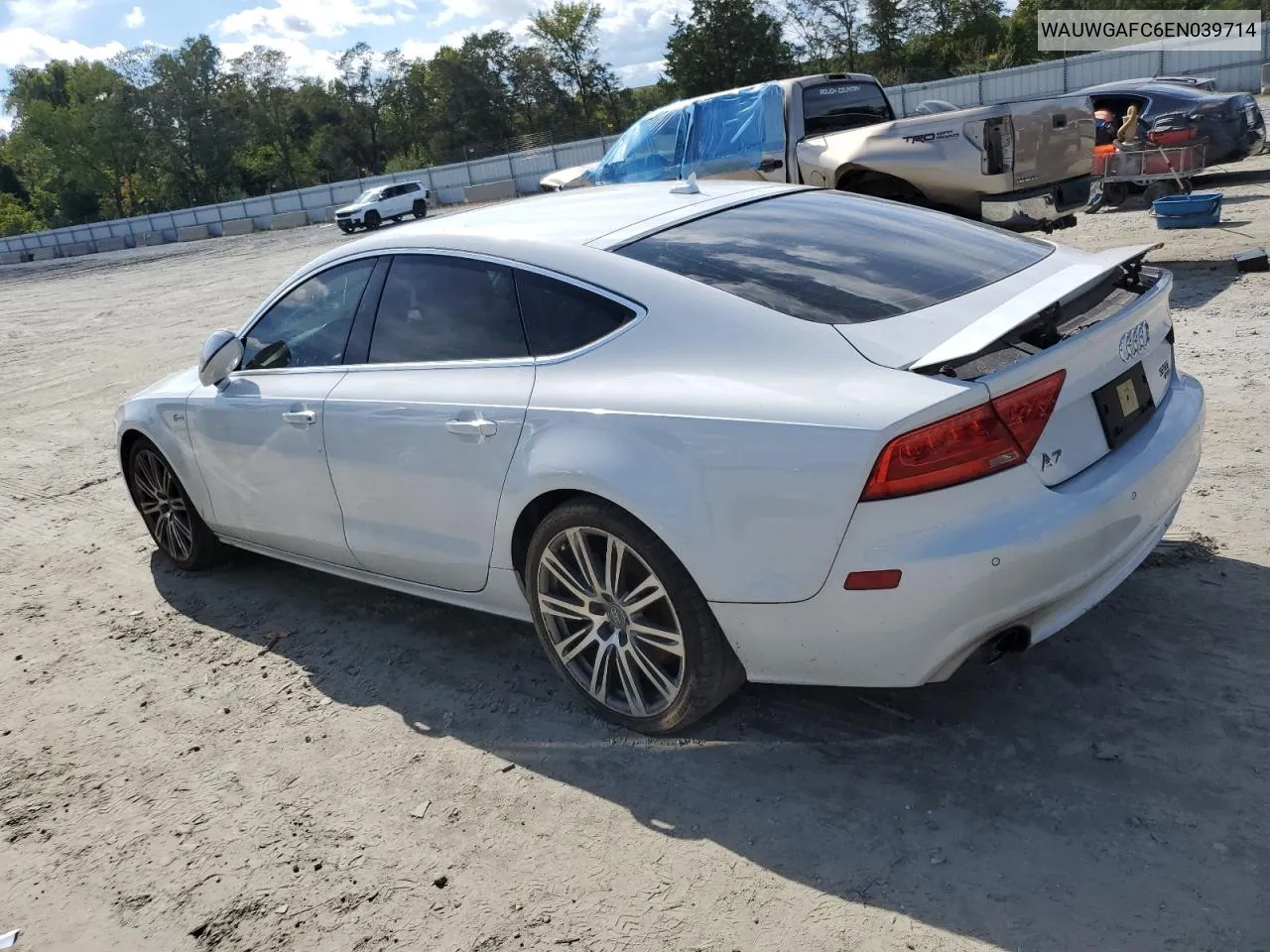 WAUWGAFC6EN039714 2014 Audi A7 Premium Plus