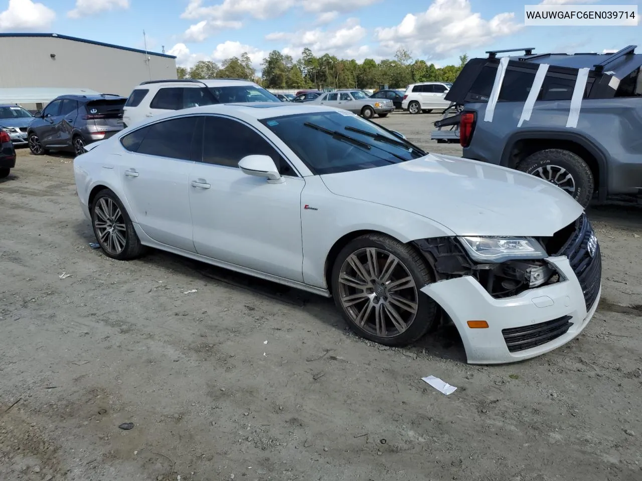 2014 Audi A7 Premium Plus VIN: WAUWGAFC6EN039714 Lot: 72391994