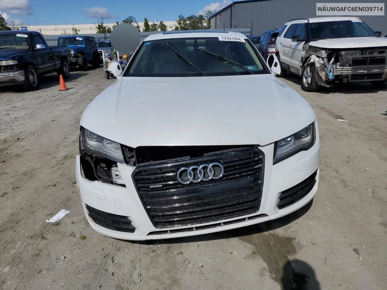 2014 Audi A7 Premium Plus VIN: WAUWGAFC6EN039714 Lot: 72391994