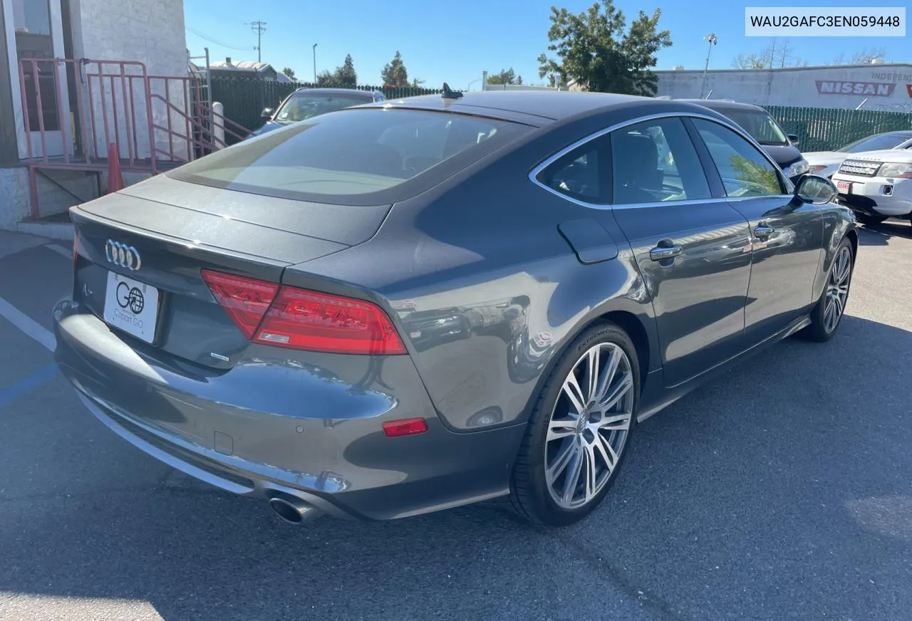 2014 Audi A7 Prestige VIN: WAU2GAFC3EN059448 Lot: 73601224