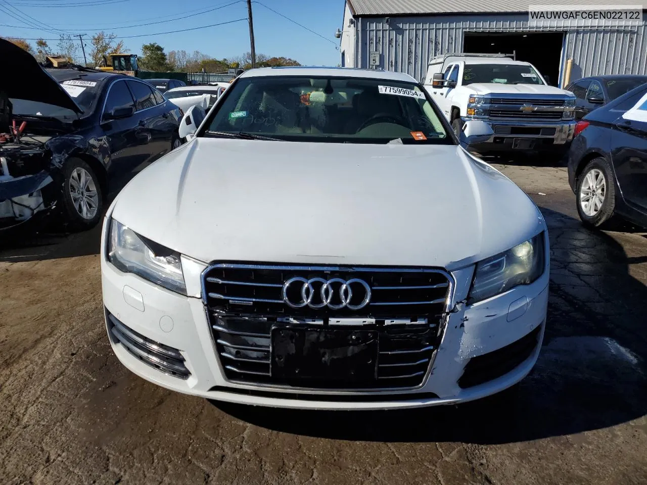 2014 Audi A7 Premium Plus VIN: WAUWGAFC6EN022122 Lot: 77599054