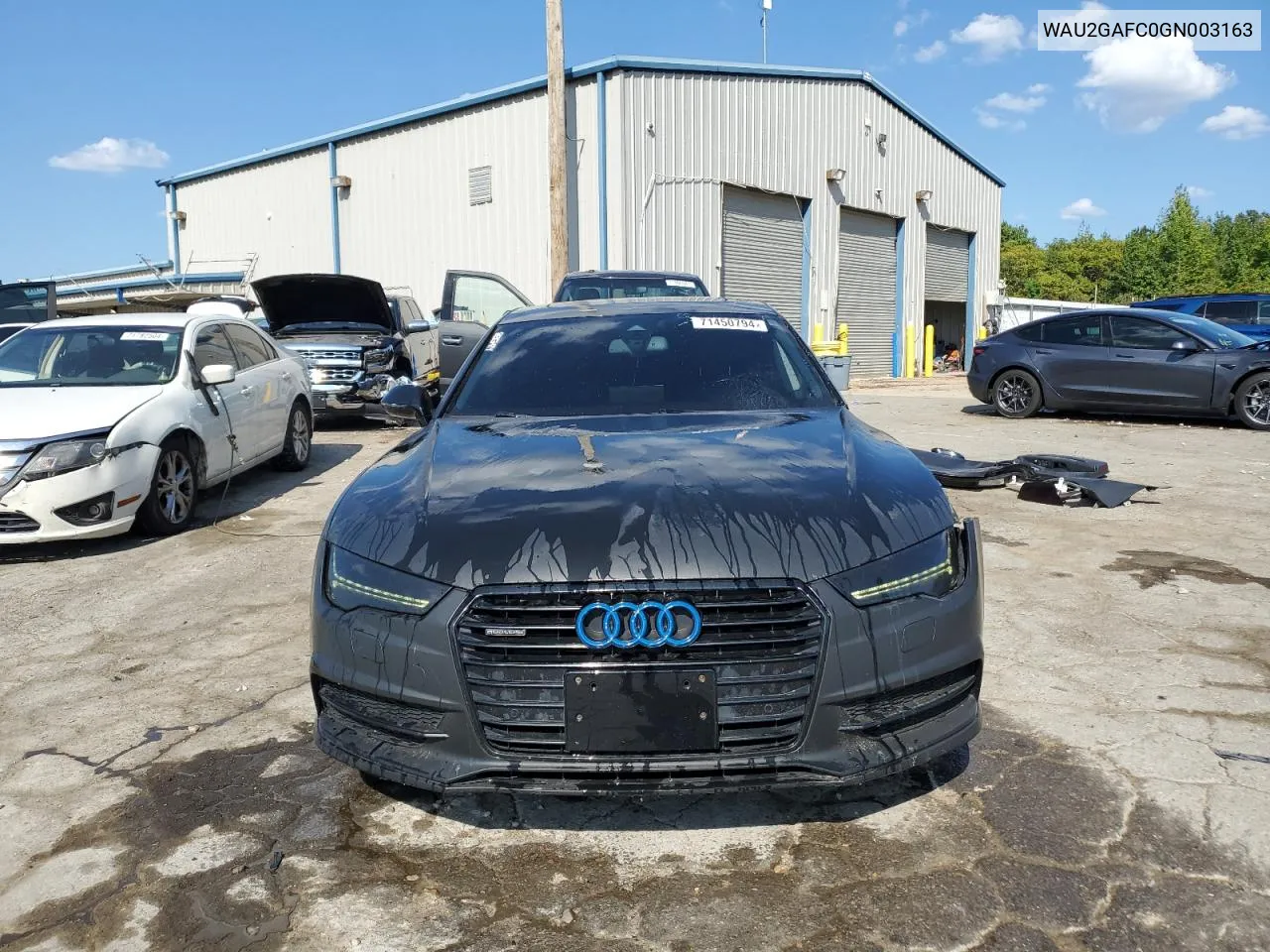 WAU2GAFC0GN003163 2016 Audi A7 Prestige