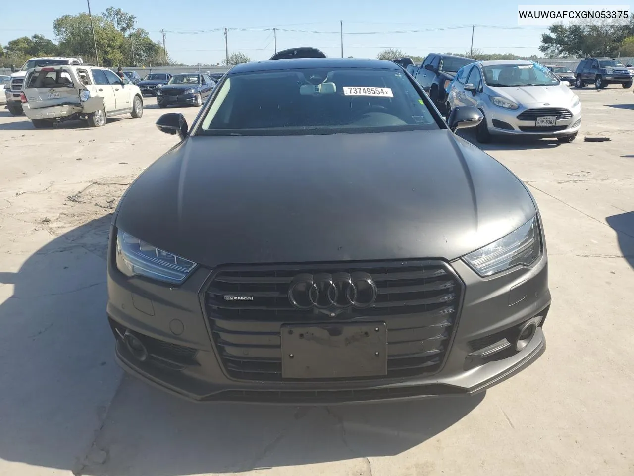 2016 Audi A7 Premium Plus VIN: WAUWGAFCXGN053375 Lot: 73749554