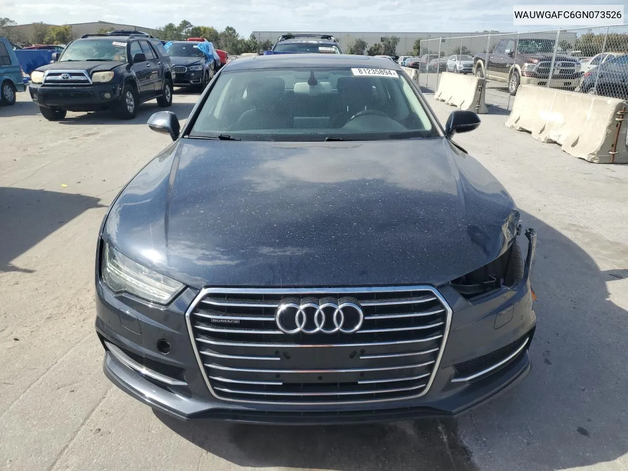 2016 Audi A7 Premium Plus VIN: WAUWGAFC6GN073526 Lot: 81235894