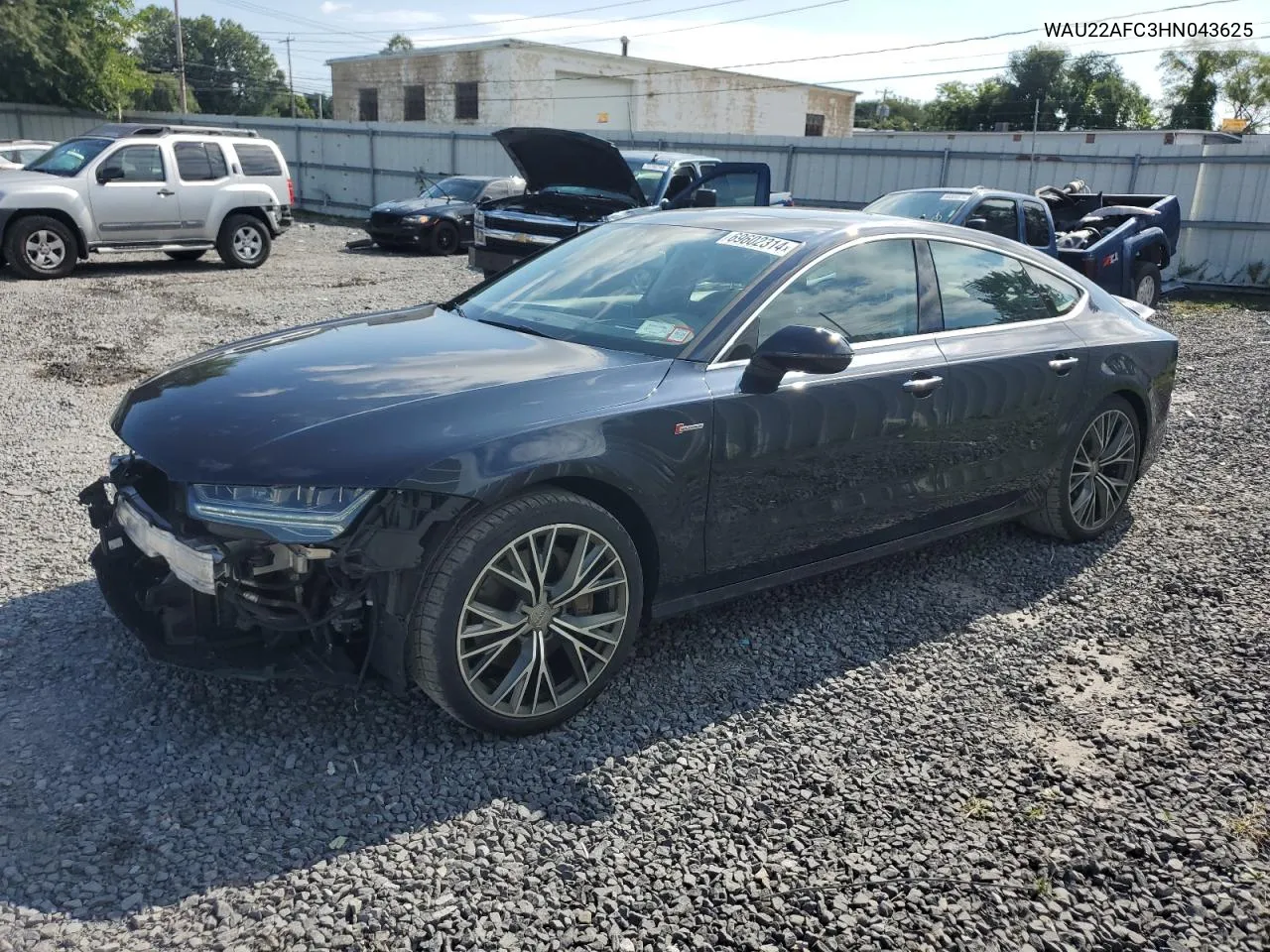 2017 Audi A7 Prestige VIN: WAU22AFC3HN043625 Lot: 69602314