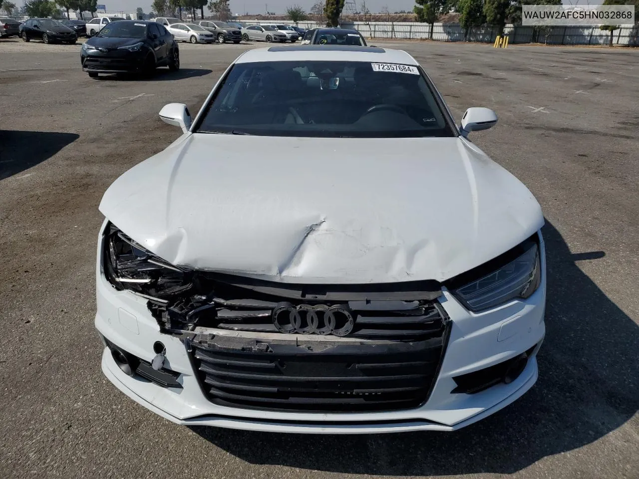 2017 Audi A7 Premium Plus VIN: WAUW2AFC5HN032868 Lot: 72357684