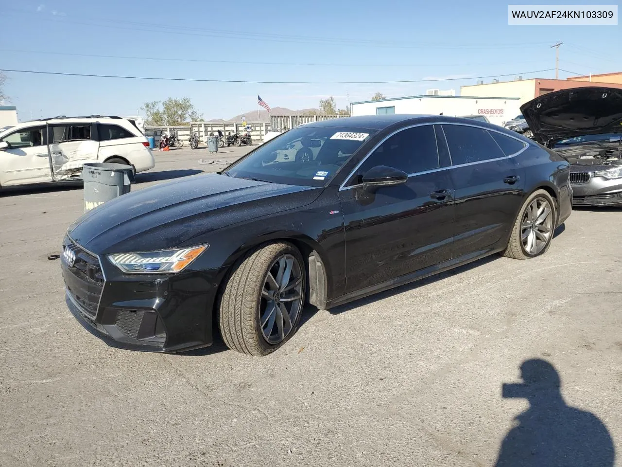 2019 Audi A7 Prestige S-Line VIN: WAUV2AF24KN103309 Lot: 74364324