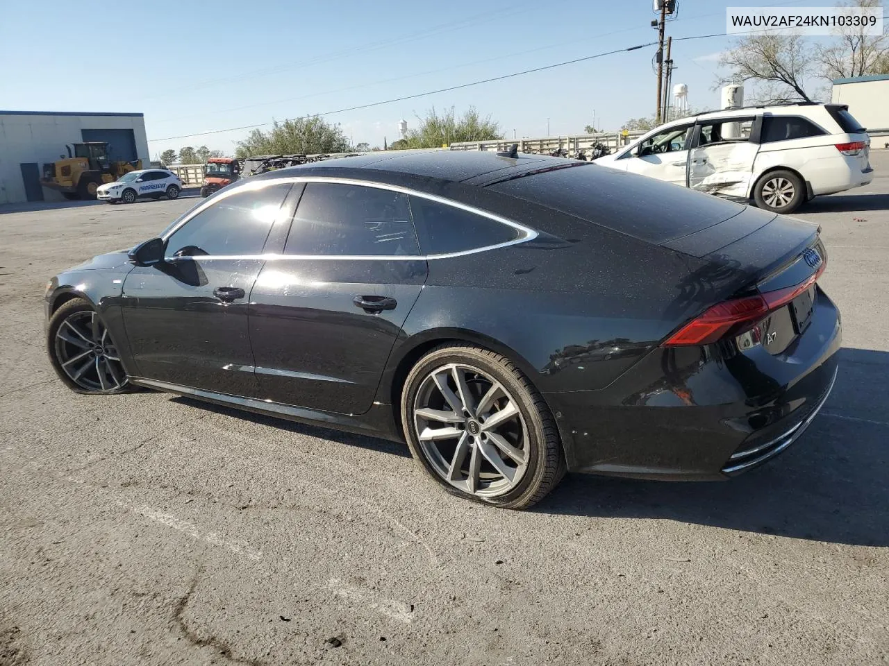 2019 Audi A7 Prestige S-Line VIN: WAUV2AF24KN103309 Lot: 74364324