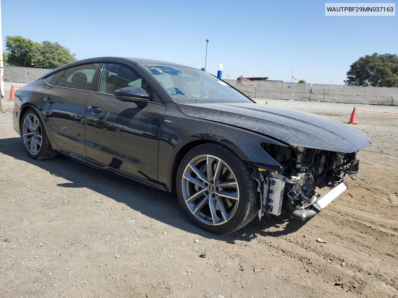 WAUTPBF29MN037163 2021 Audi A7 E Premium Plus