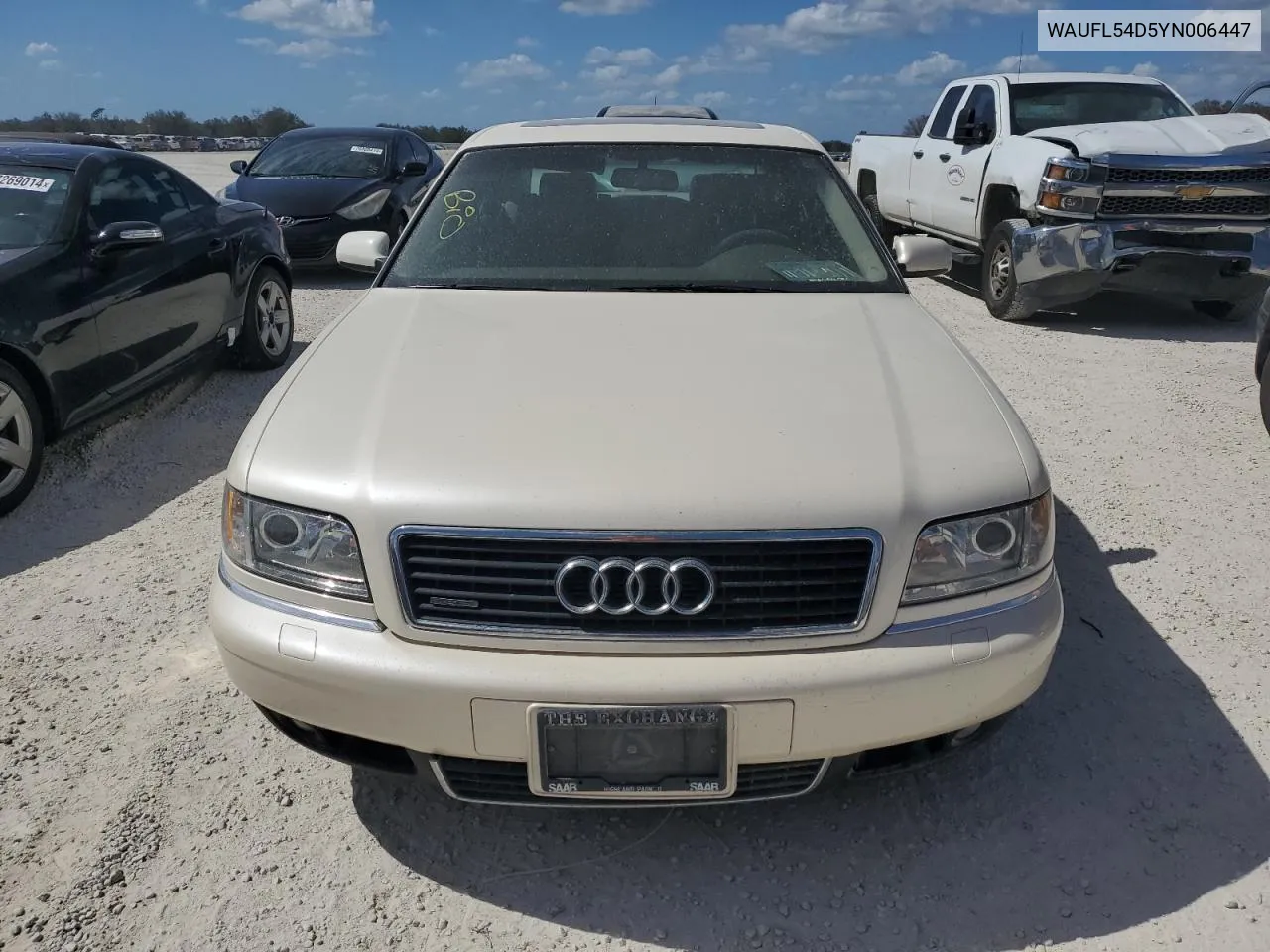 2000 Audi A8 Quattro VIN: WAUFL54D5YN006447 Lot: 77151504