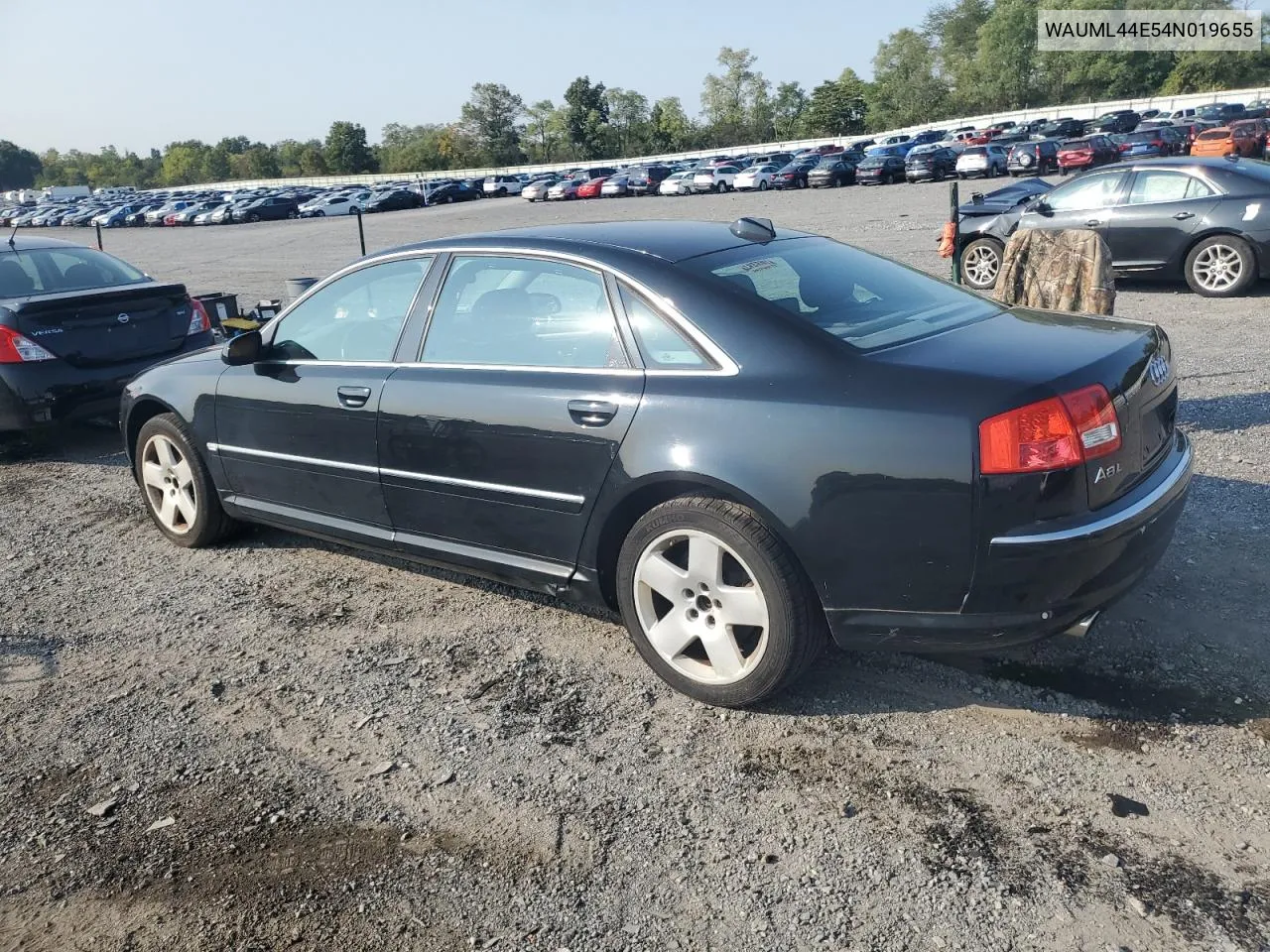 2004 Audi A8 L Quattro VIN: WAUML44E54N019655 Lot: 71252714