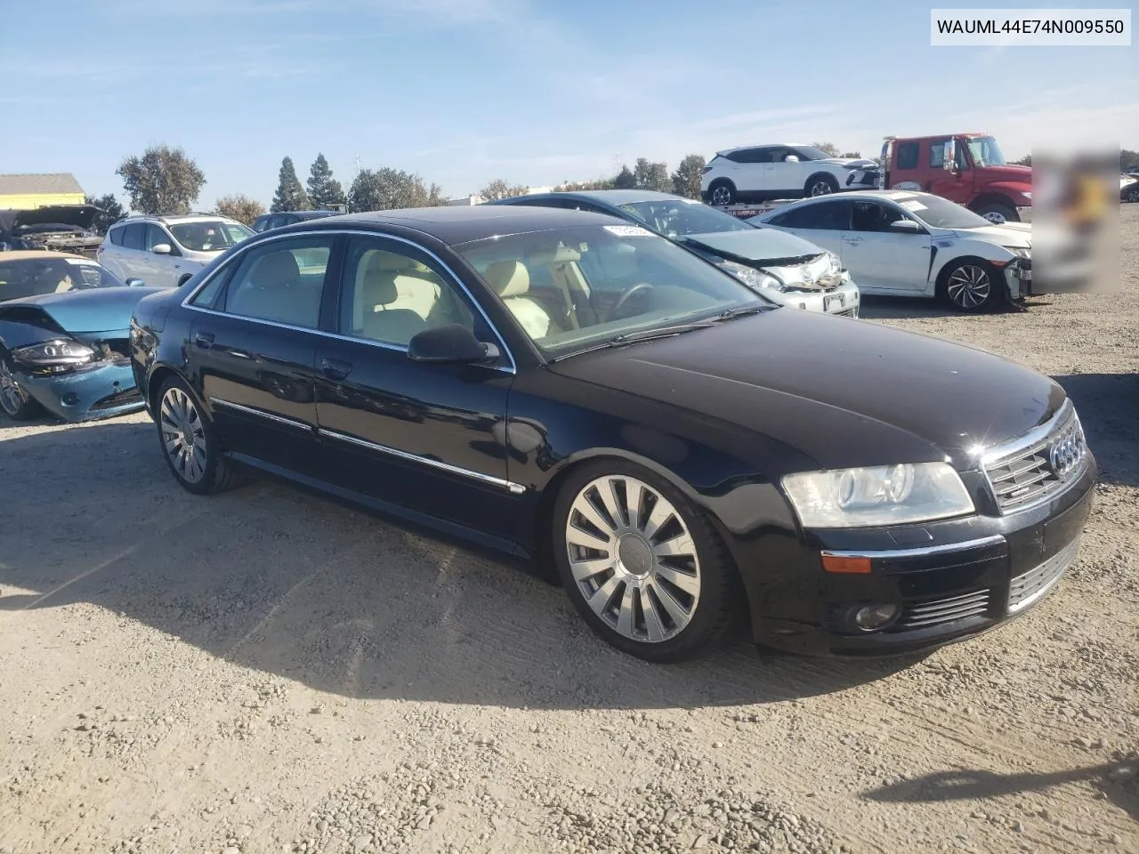 2004 Audi A8 L Quattro VIN: WAUML44E74N009550 Lot: 76842994