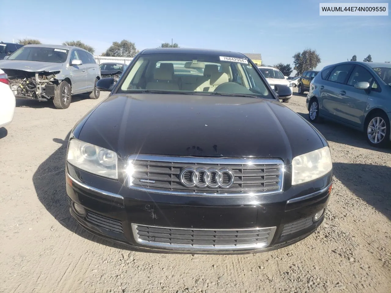 2004 Audi A8 L Quattro VIN: WAUML44E74N009550 Lot: 76842994