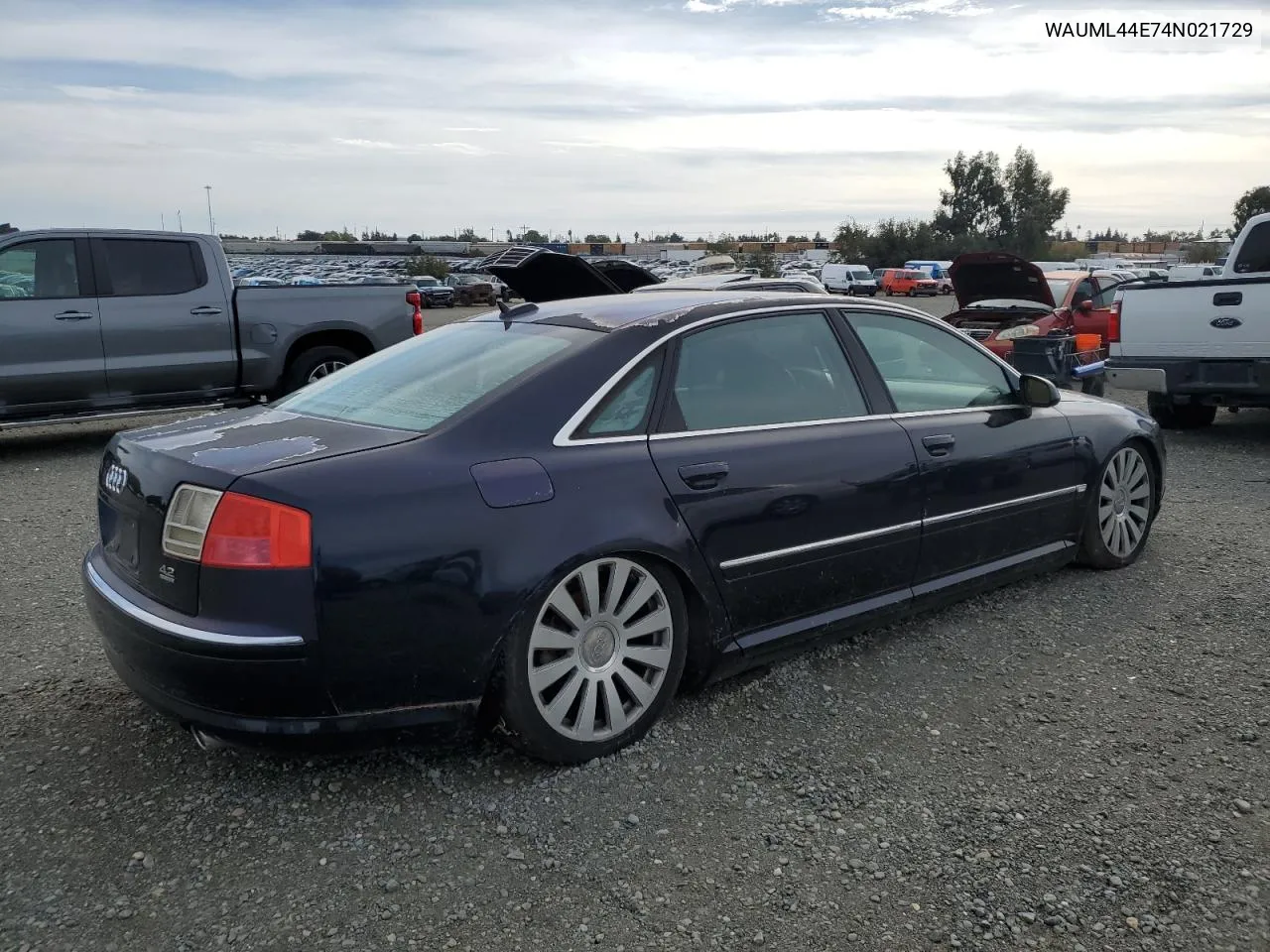 2004 Audi A8 L Quattro VIN: WAUML44E74N021729 Lot: 78591314