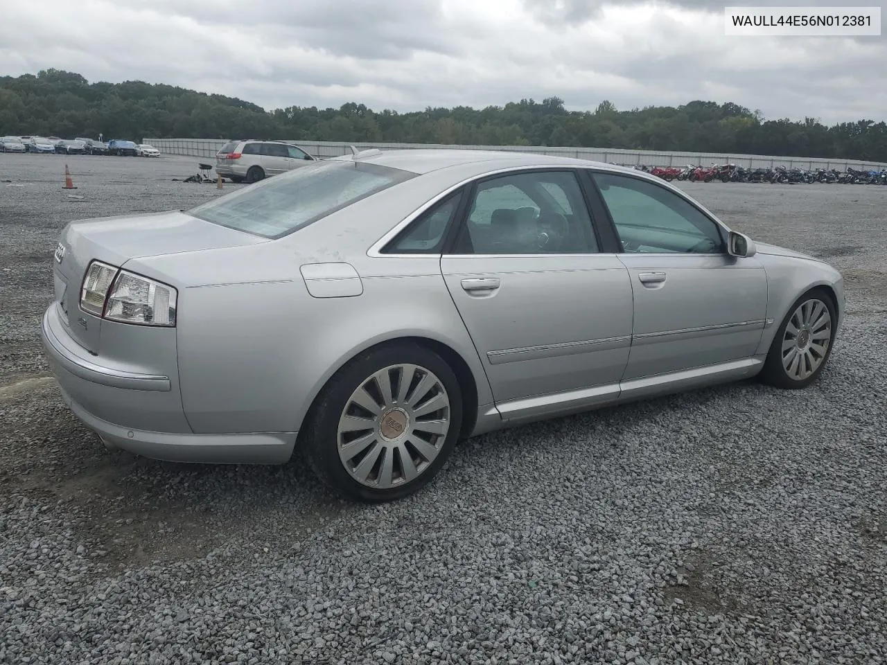 WAULL44E56N012381 2006 Audi A8 4.2 Quattro