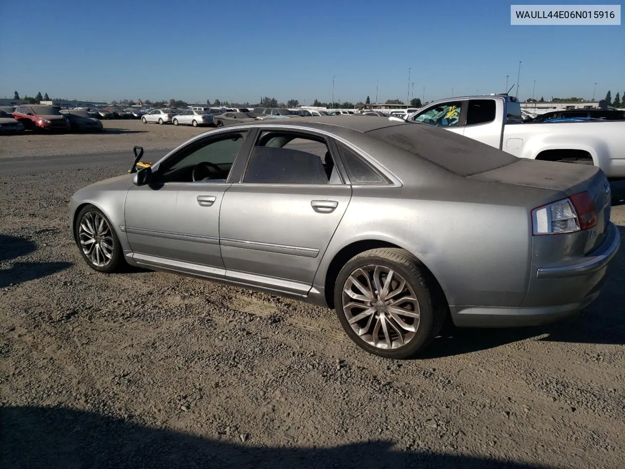 2006 Audi A8 4.2 Quattro VIN: WAULL44E06N015916 Lot: 73160184