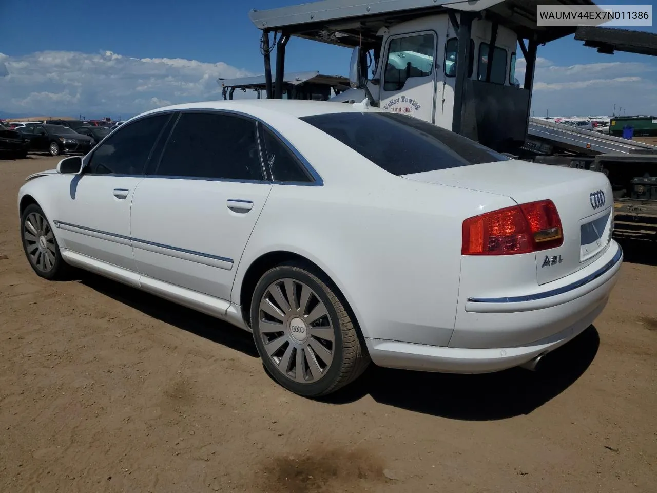 WAUMV44EX7N011386 2007 Audi A8 L Quattro