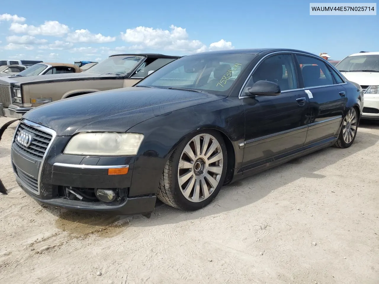 2007 Audi A8 L Quattro VIN: WAUMV44E57N025714 Lot: 75834674