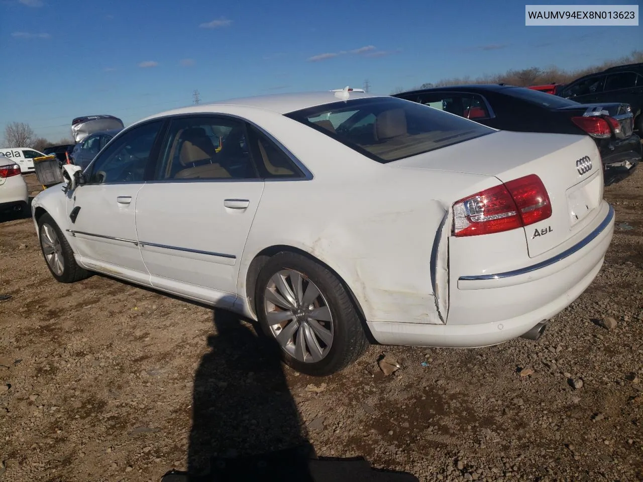 2008 Audi A8 L Quattro VIN: WAUMV94EX8N013623 Lot: 80224674