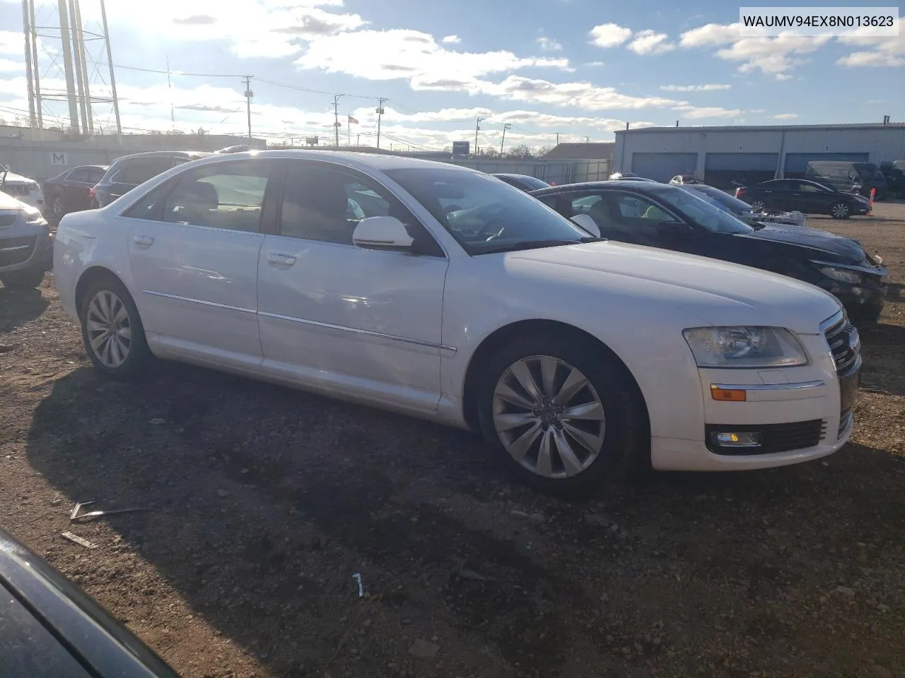 2008 Audi A8 L Quattro VIN: WAUMV94EX8N013623 Lot: 80224674