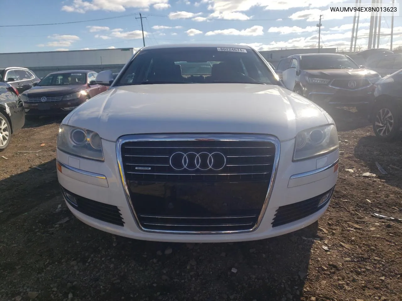 2008 Audi A8 L Quattro VIN: WAUMV94EX8N013623 Lot: 80224674