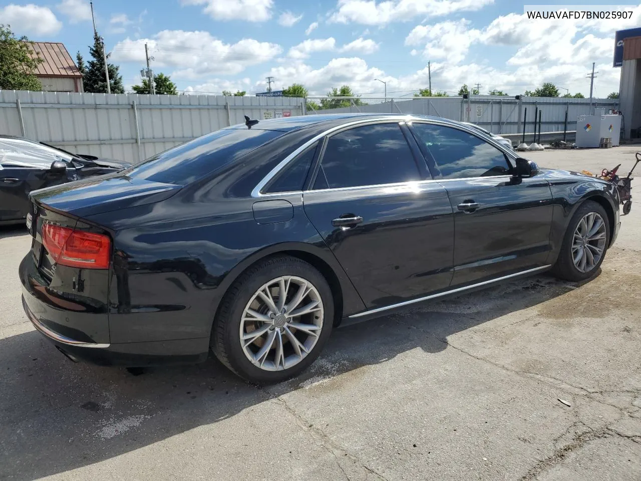 2011 Audi A8 Quattro VIN: WAUAVAFD7BN025907 Lot: 59923744