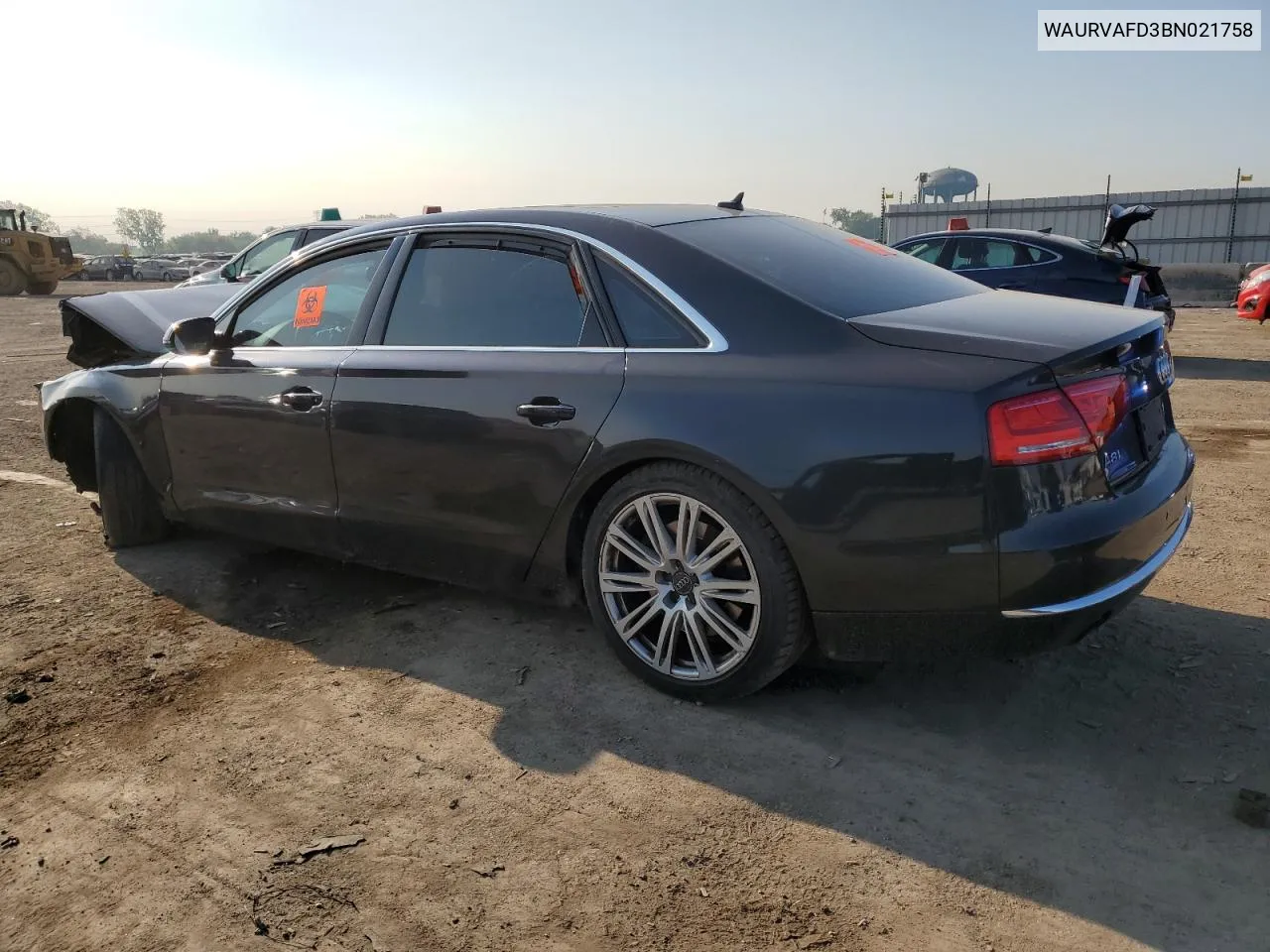 2011 Audi A8 L Quattro VIN: WAURVAFD3BN021758 Lot: 70292544