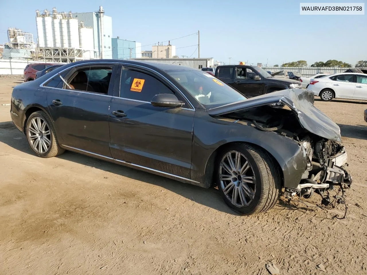 WAURVAFD3BN021758 2011 Audi A8 L Quattro