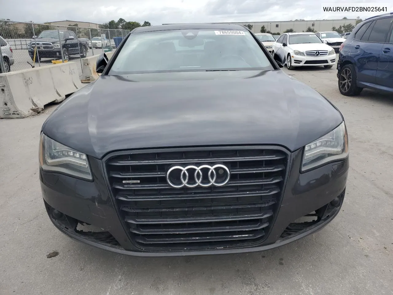 2011 Audi A8 L Quattro VIN: WAURVAFD2BN025641 Lot: 78659004