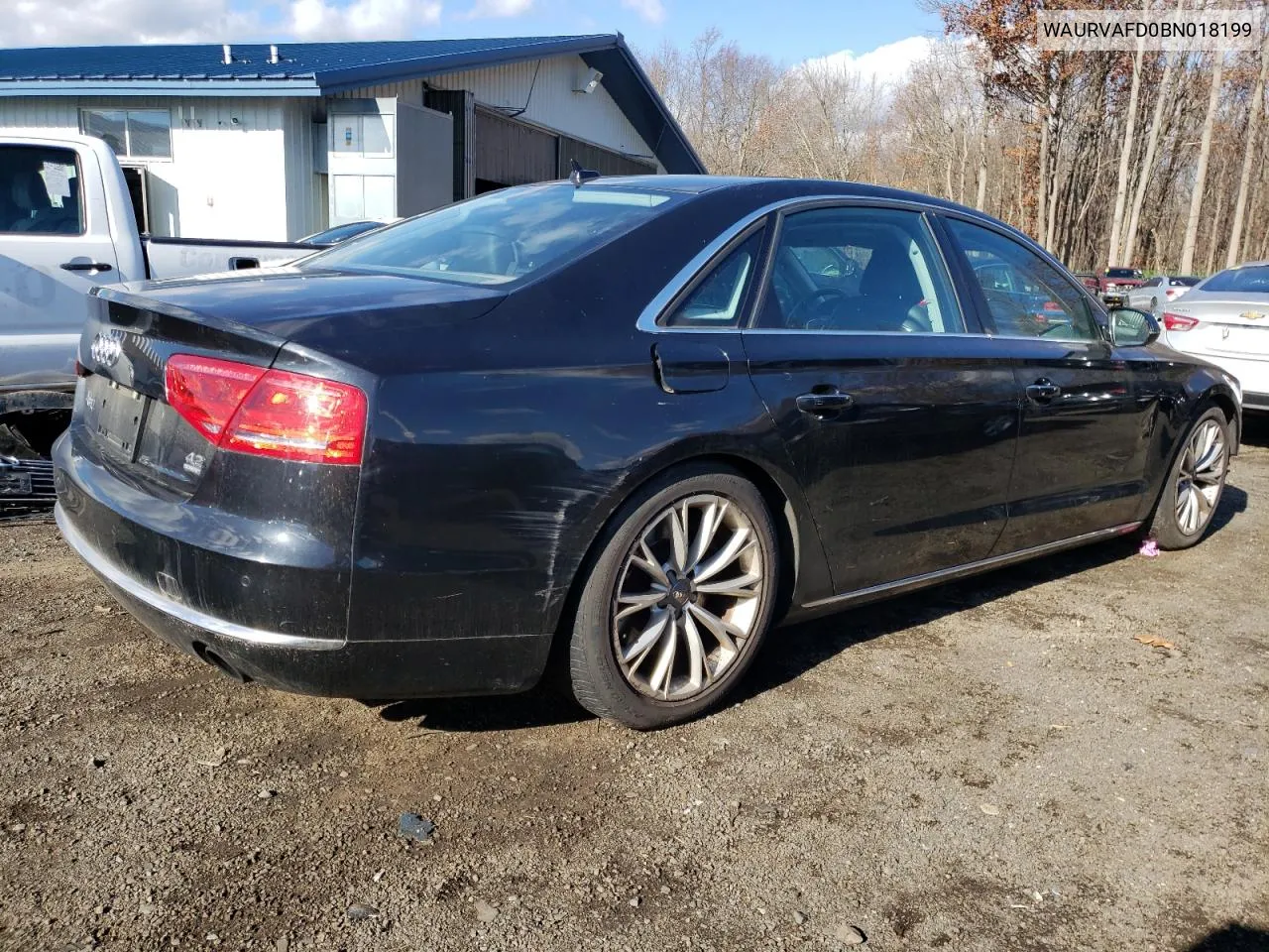 2011 Audi A8 L Quattro VIN: WAURVAFD0BN018199 Lot: 79508474