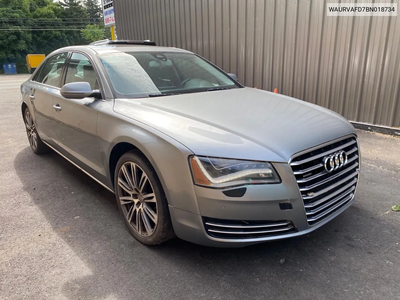 2011 Audi A8 L Quattro VIN: WAURVAFD7BN018734 Lot: 79808834